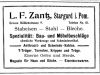 Zantz - inserat z 1915 r.
